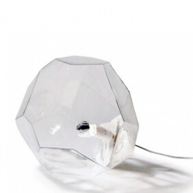 ASTEROID - lampe transparente 30 cm