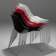 CAPRICE TUBE - chaise design (lot de 2)