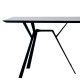 RADICE QUADRA - table noire en aluminium 290 x 90 cm