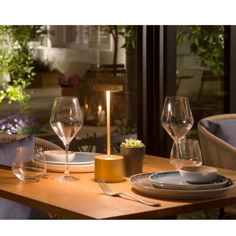 Lampe de table sans fil à Leds Luxciole Dorée - France Avenue