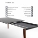 TANGO - table extensible Fenix noir