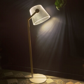 ZIGGI - lampadaire led effet 3D