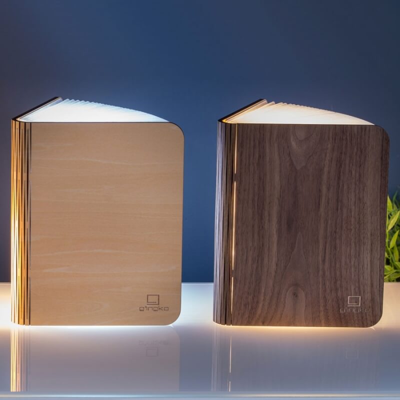 Lumière livre intelligente Mini Noyer - Achat & prix