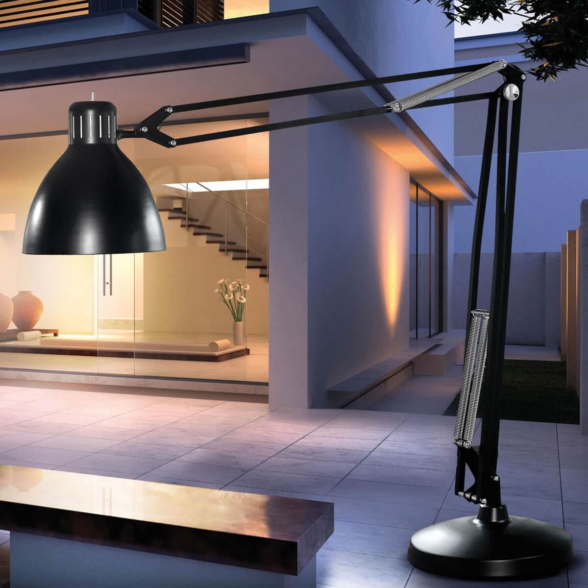 Lampadaire d'extérieur sans fil AUSTRAL RGB H110cm