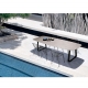 CURVE - table 1m80 faux ellipse en Xeramica