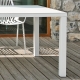 EASY - table en aluminium blanc 300 x 100 cm