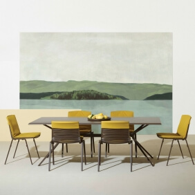 MOAI - table en aluminium 220 x 100 cm