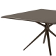 MOAI - table carrée en aluminium 140 x 140 cm