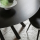 FOREST - table ronde en chêne laqué noir ø 150 cm