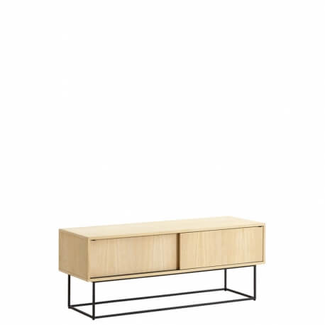 VIRKA - buffet bas en chêne 1m20