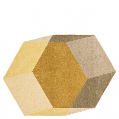 ISO - tapis en laine hexagonal 142 x 200 cm