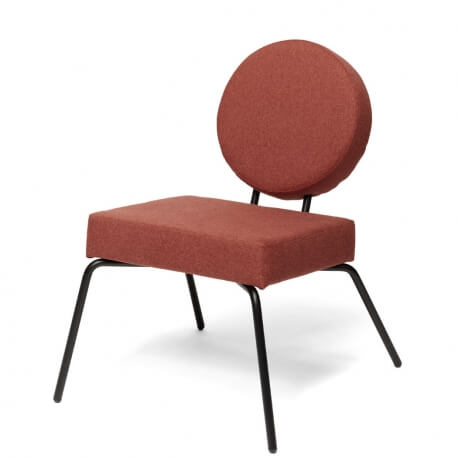 OPTION - fauteuil assise carrée et dossier rond
