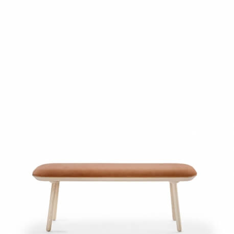 NAIVE - banc en frêne et velours 140 cm