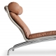 AV72 EJ230 - chaise longue lin et cuir