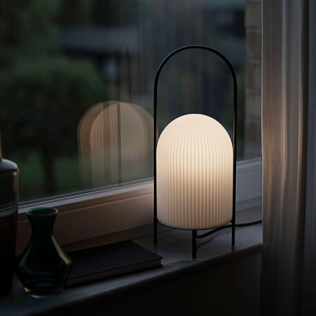 GHOST - lampe de table en verre opaque H38 cm