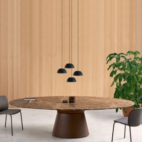 ESSENS - table ovale marbre