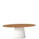 ANKARA - table ovale en chêne 200 x 100 cm