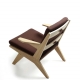TOGGLE - fauteuil chêne tissu Orsetto