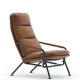 KONTRAPUNKT - chaise longue cuir Aquario