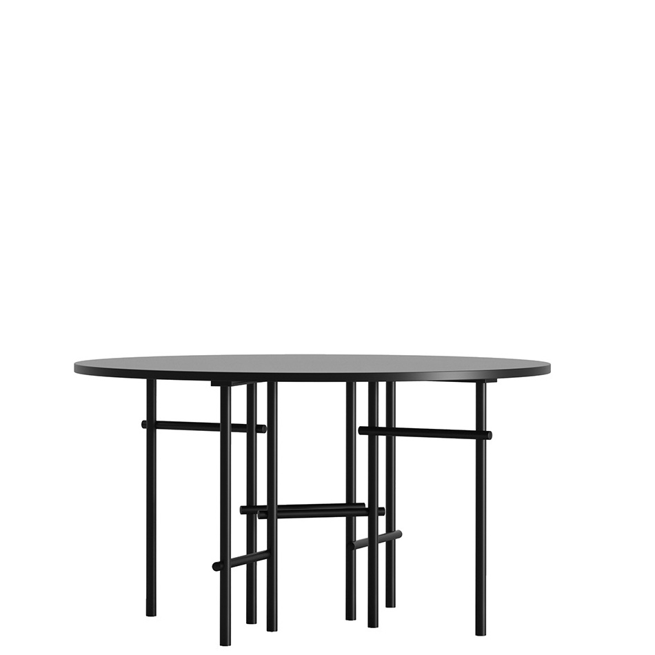 Table pied central 180 cm MOZAÏK Teinte structure MY1 Chêne