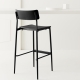 CULT - tabouret haut polpropylène (lot de 2)