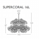 SUPERCORAL 16L - suspension xl en métal ø 140 cm