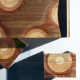 RIPPLES - table verre et bois 280 x 100 cm