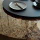 BARBARA - table ovale marbre et béton 2m40