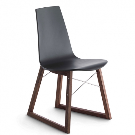 RAY - chaise noyer