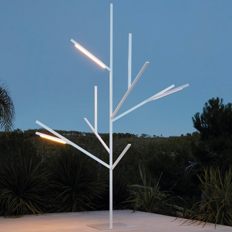 Lampadaire lampadaire déco arbre lumière arbre extérieur jardin