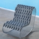 BUIT - fauteuil de jardin en aluminium et tissu