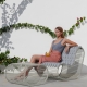 BUIT - fauteuil de jardin en aluminium