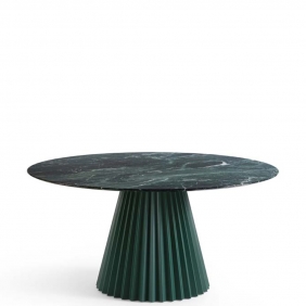 PLISSE - table ronde en marbre diamètre 150 cm