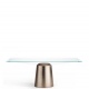 SPIKE - table verre et métal 200 x 100 cm