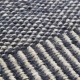 ROMBO - tapis gris laine et jute