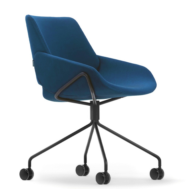 Chaise de Bureau Ergonomique avec Roues Pivotantes Design Italien