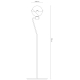 BALUNA - lampadaire rotatif H133 cm