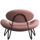 MEADOW - fauteuil lounge tissu vidar