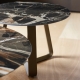 CURVE - table basse ronde céramique Caravaggio