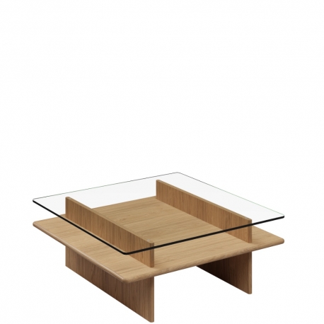 PARALLEL - table basse carrée 90 x 90 cm