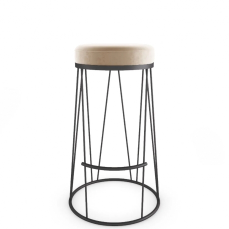 ECLAT - tabouret de bar velours