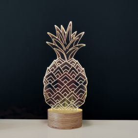 ANANAS - lampe led effet 3D