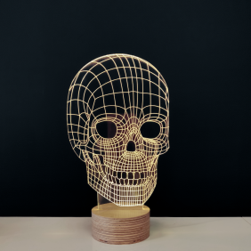 SKULL - lampe led effet 3D