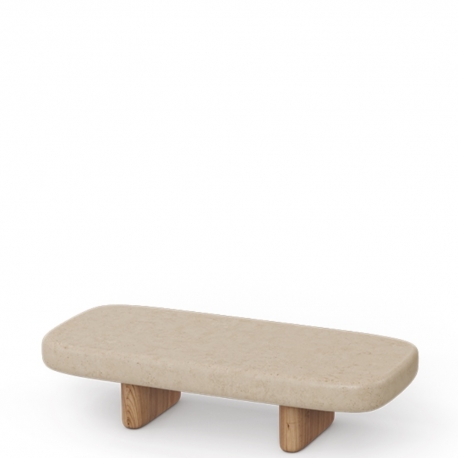 MILOS - table basse 80 x 25 x H24 cm