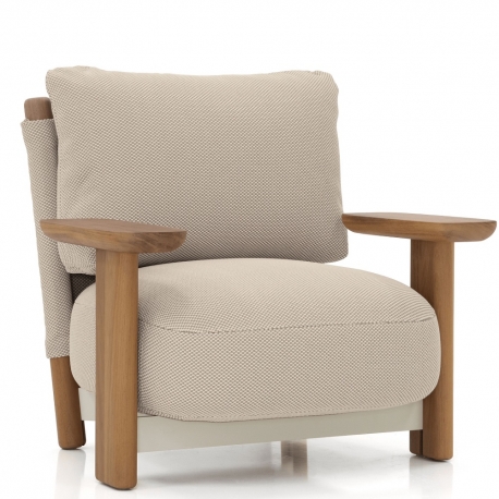 MILOS - fauteuil lounge iroko