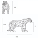 ORIGAMI HYOU - statue tigre