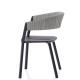RIA - chaise de jardin avec cordages (lot de 4)