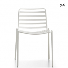 TRAMPOLIERE - chaise de jardin (lot de 4)