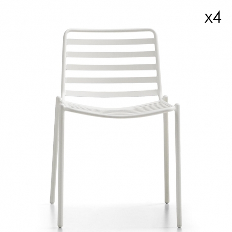 TRAMPOLIERE - chaise de jardin (lot de 4)