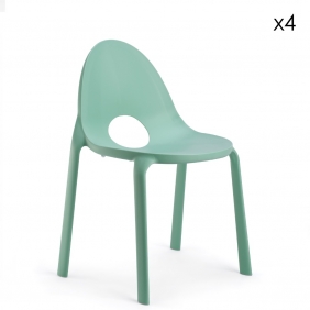 DROP CHAIR - chaise de jardin design (lot de 4)